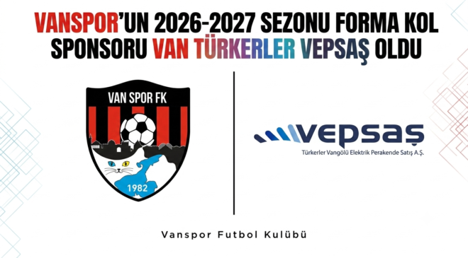Vanspor’un 2026-2027 Sezonu Forma Kol Sponsoru Van Türkerler Vepsaş Oldu