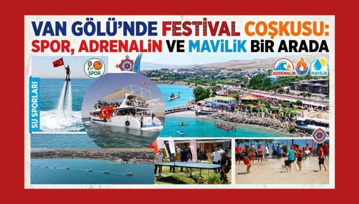 Van Gölü’nde Festival Coşkusu: Spor, Adrenalin Ve Mavilik Bir Arada