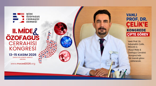 Vanlı Prof. Dr. Çelik’e kongrede çifte görev