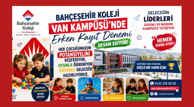 Bahçeşehir Koleji Van Kampüsü’nde Erken Kayıt Dönemi Devam Ediyor: Geleceğin Liderleri Güvenli ve Modern Kampüste Yetişiyor