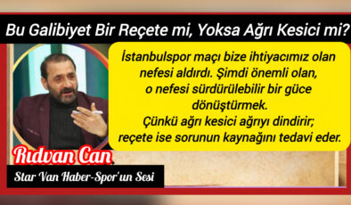 Bu Galibiyet Bir Reçete mi, Yoksa Ağrı Kesici mi?
