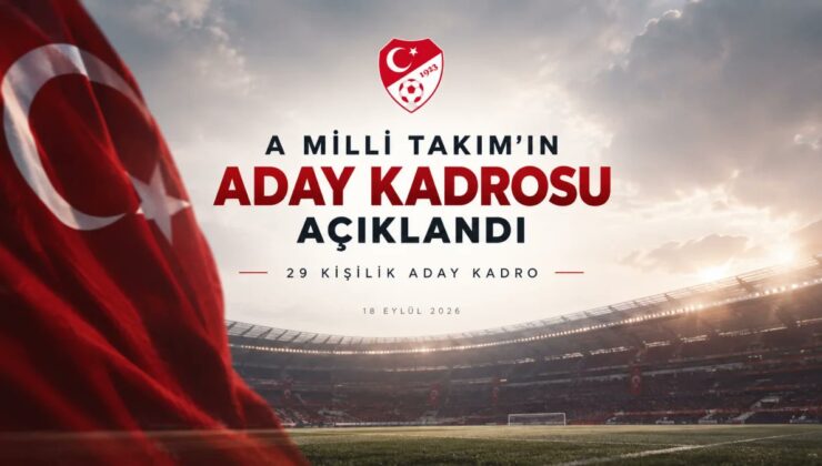 A Milli Takım’ın aday kadrosu açıklandı! 4 isim ilk kez davet edildi