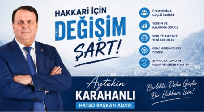 Aytekin Karahanlı: HATSO’da değişim zamanı
