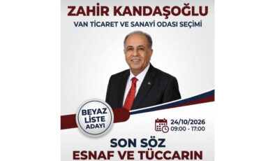 Van Ticaret ve Sanayi Odası Başkan Adayı İş İnsanı Zahir Kandaşoğlu