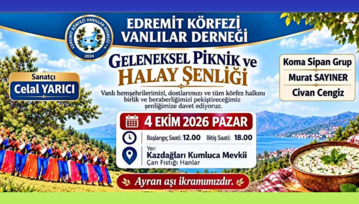 Edremit Körfezi’nde Vanlıları Buluşturacak Büyük Şölen: Halaylar Kardeşlik İçin Çekilecek