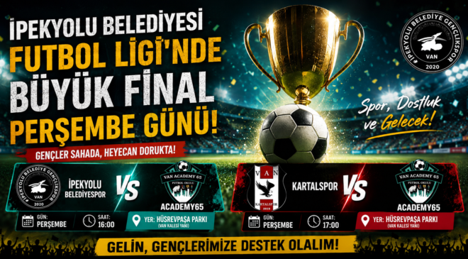 İpekyolu Belediyesi Futbol Ligi’nde Büyük Final Perşembe Günü