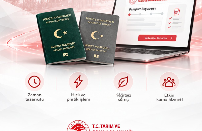 Tarım ve Orman Bakanlığında pasaport işlemlerinde dijital dönem