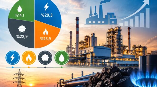 Sanayide enerji tüketiminin lideri elektrik oldu